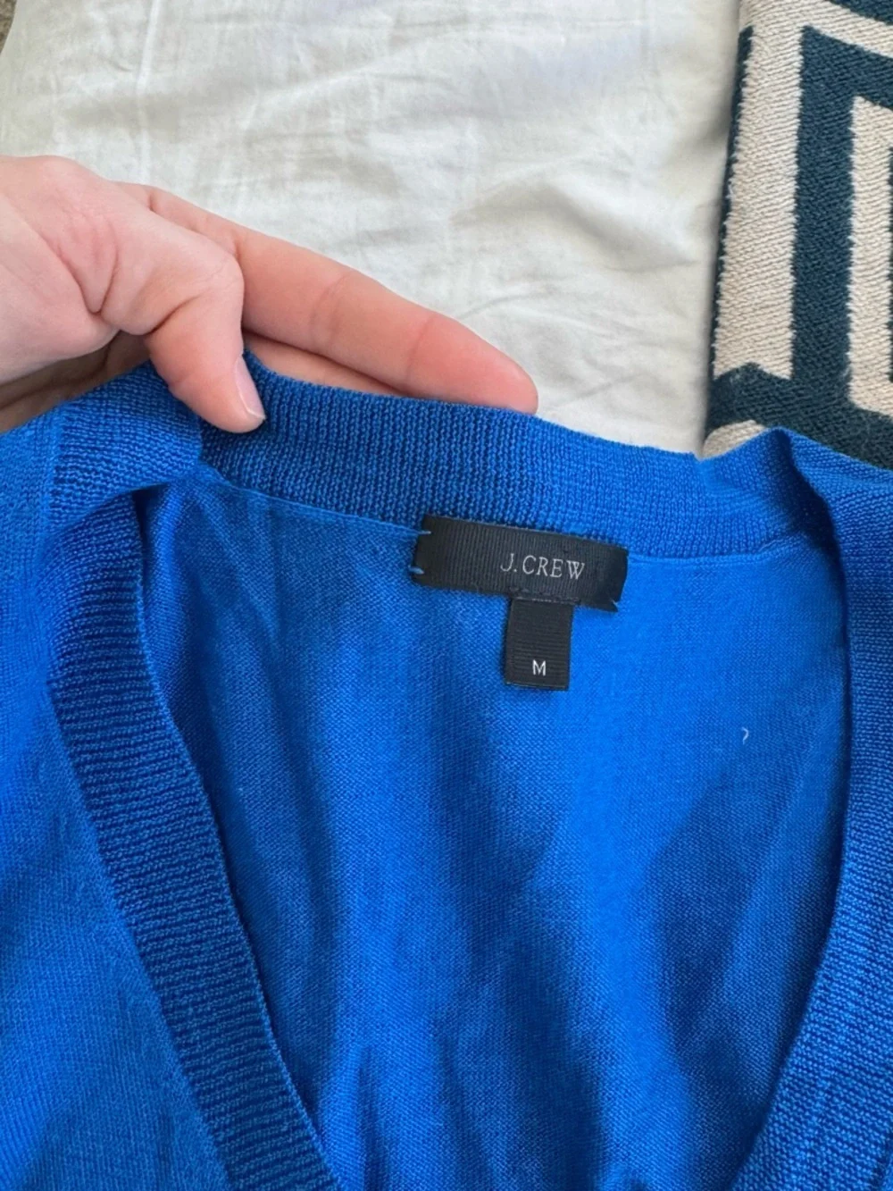 J. Crew Women's V-Neck Sweater in Royal Blue